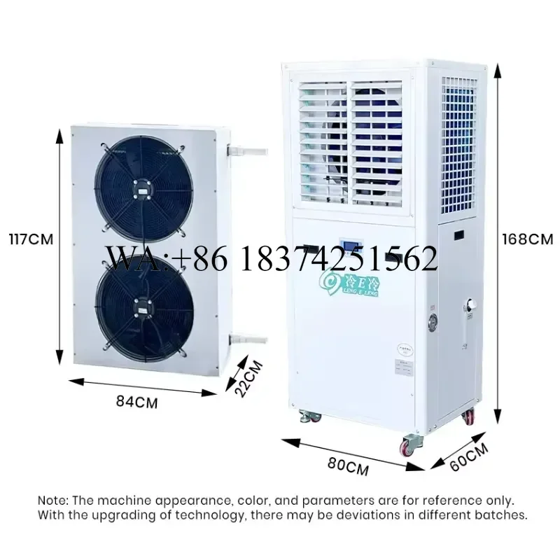 Wmwmnu for Airo 7HP Single Fan Louver Industrial AC Unit Compact Floor Standing Air Conditioner R-410A Factory Local Cooling