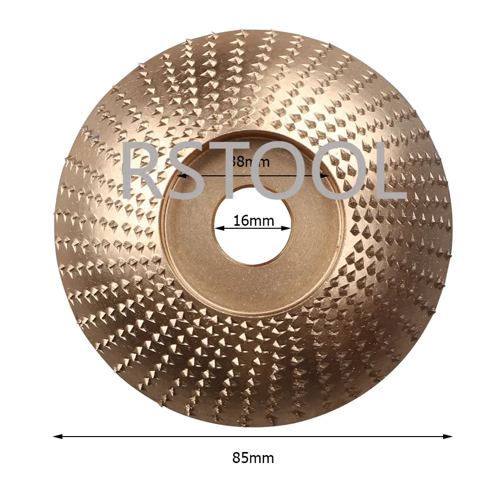 

Wood Carving Disc Grinding Wheel Kit Sanding Rotary Strong Toughness Polishing Abrasive Disc Wooden Portable Tools- Gold disc