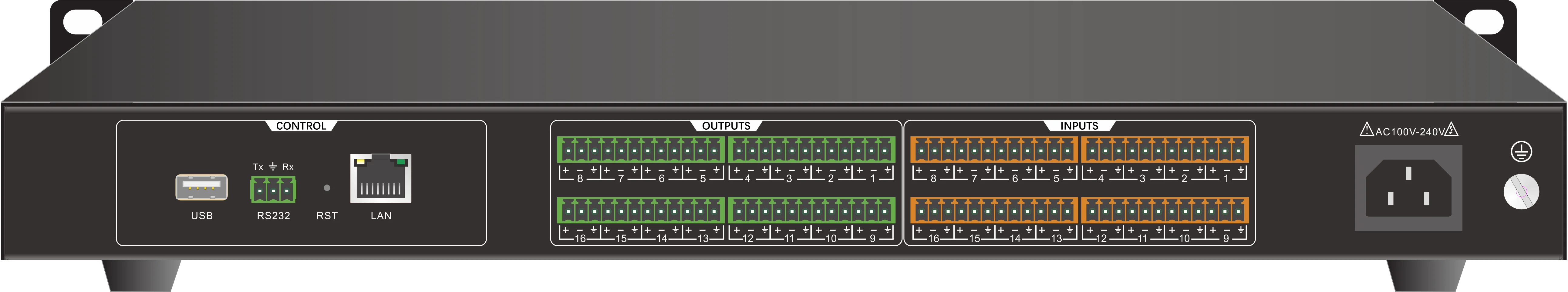 16x16 Matrix Audio Processor Auto Gain Echo Cancellation Conference Device