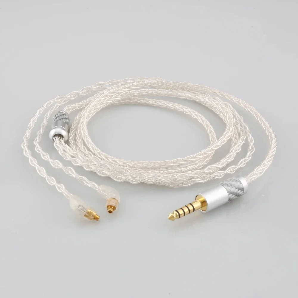 

99% Pure Silver 8 Core 2.5mm 4.4mm XLR Headphone Earphone Cable For Etymotic ER4SR ER4XR ER3XR ER3SE ER2XR ER2SE