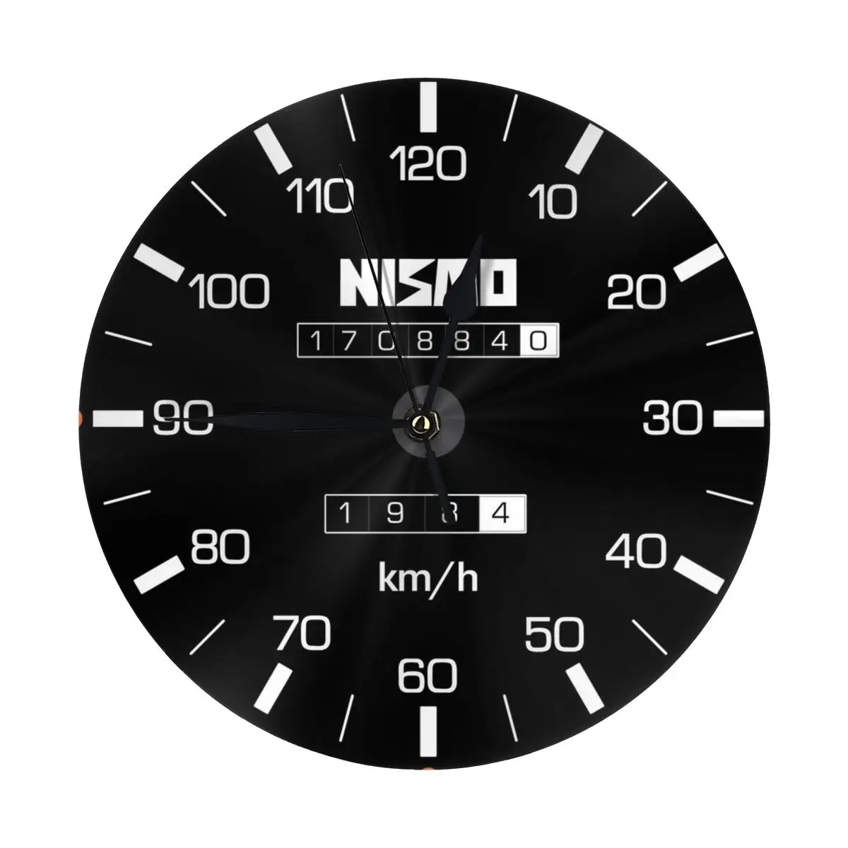 Nismo Skyline 320kmh Tribute Speedometer Clock Wall Clock Easy to Read Wall Mounted Clock With Silent for Home Decor