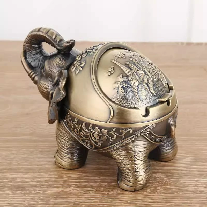 

creative Elephant shape metal creative ashtray metal aschenbecher ashtray home cigarette cenicero ashtray for cigar AT032