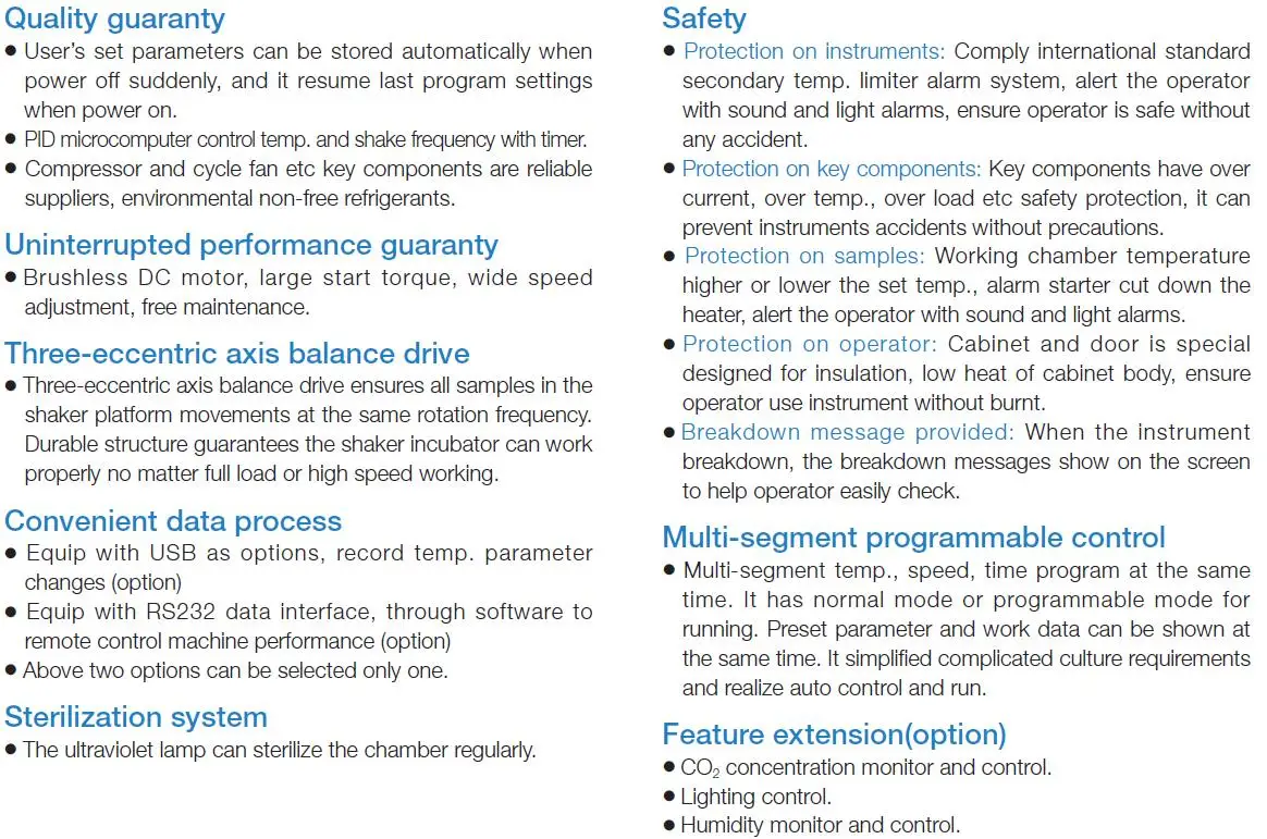 Incubatrice Shaker per incubatrice termoagitante da laboratorio con touch screen