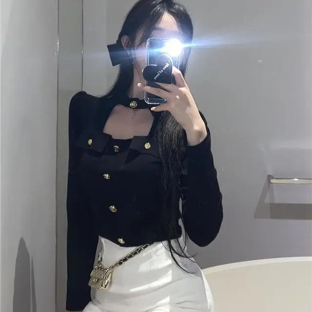 Y ネ ロング スリムフィット オルト ティルト 女性用セクシーな透かし彫りトップ カジュアル スレ ポリエステル繊維100% ヘンリーカラーデザイン