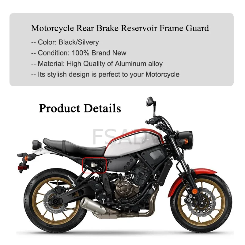 XSR700 Side Panel Frame Cover Brake Reservoir Guards Protector For Yamaha XSR 700 2015-2021 2019 2020 Motorcycle Accessories