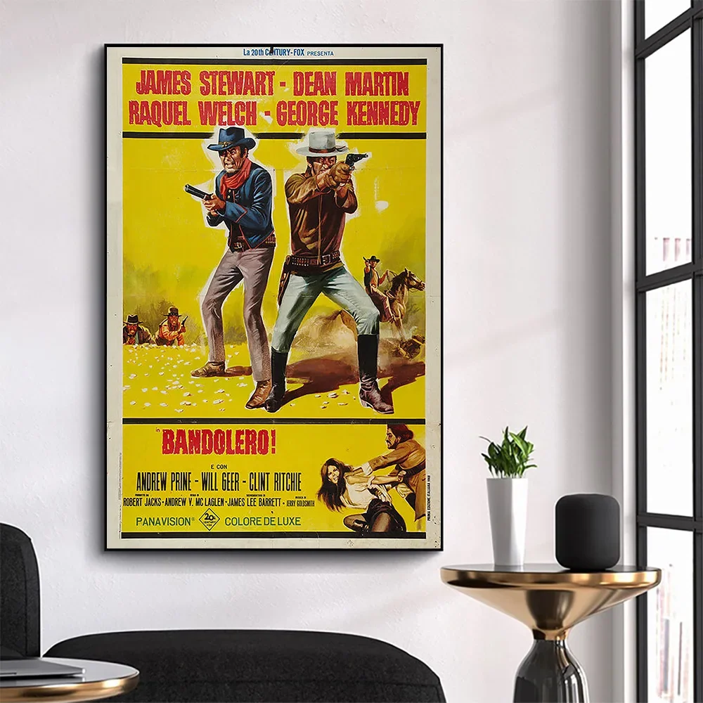 WM3043 Bandolero! (2） Wonderful Classic Movie HD Silk Fabric Poster Art Decor Indoor Painting Gift