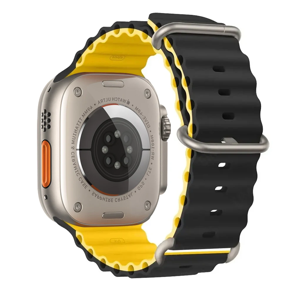 Ocean-Armband für Apple Watch Ultra 3 4 Series 12 11 10 9 7 8 SE 49mm 45mm 46mm 42mm 44mm 40 Silikonarmband Correa iWatch-Armband – Detail 7