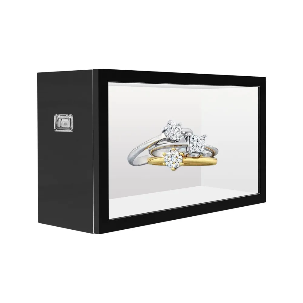 

55 Inch Transparent showcase Hypeboxes 1080p Video Playback Via the Transparent LCD Screens Display Touchscreen
