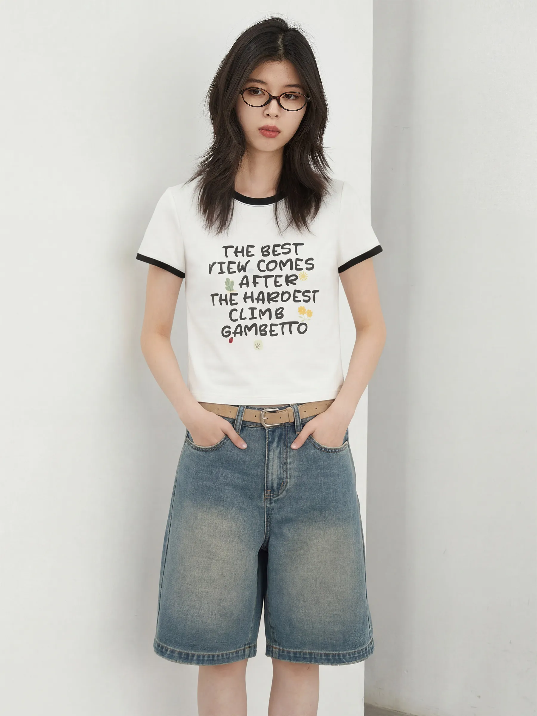 CHIC VEN Fashion Women T-Shirts Casual Slim Letter Printed Design Short Sleeved Tees O Neck Female Tees Pullover Summer 2026