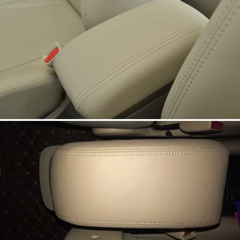 Car Microfiber Leather Interior Center Armrest Box Cover Trim For Hyundai Tucson 2006  2007 2008 2009 2010 2011 2012 2013