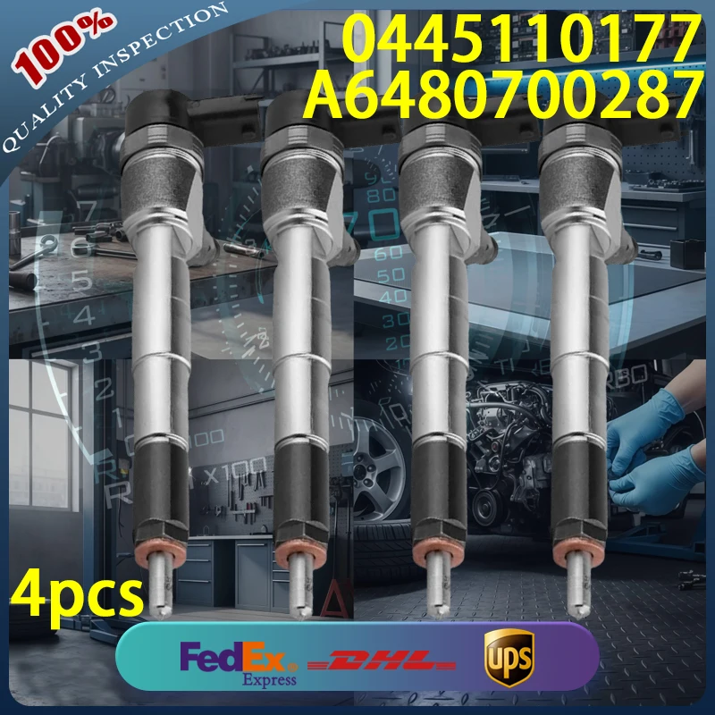 

0445110177 Common Rail Diesel Injector A6480700287 for Mercedes-Benz W203 W211 C E-Class 200CDI 220CDI Diesel Engine 4pcs