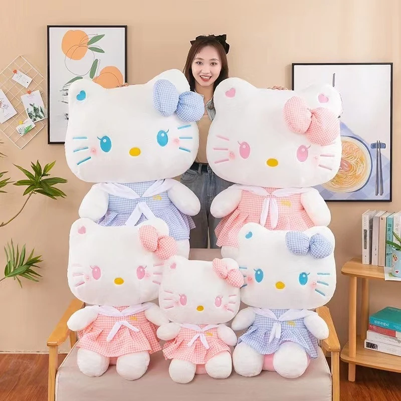 

Sanrio 13.78inch Hello Kitty Dress-Up Cat Oversized Plush Stuffed Toy Home Decor Soft Comfortable Relax DollDolls Gift for Girls