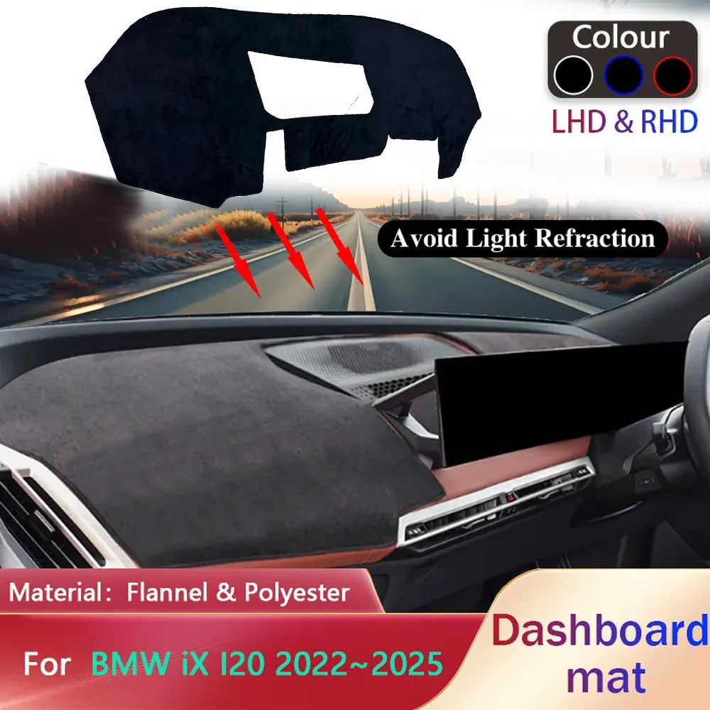 

Car Dashboard Cover Pad for BMW iX I20 Sport M70 2022~2025 Liner Anti-Slip Mat Anti-uv Sunshade Dashmat Carpet Rug Accessories