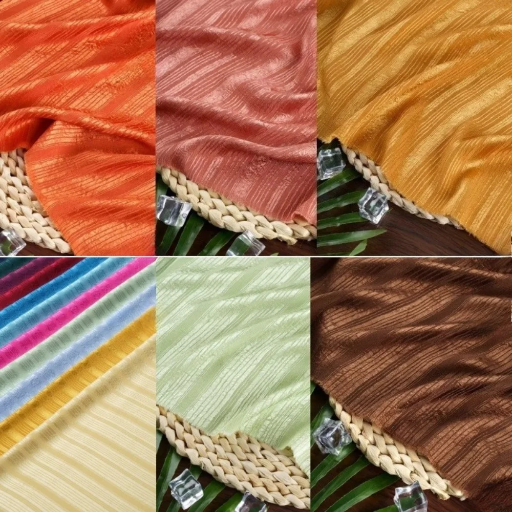 

Сплошной цвет, глянцевая атласная ткань в вертикальную полоску на весну и лето, тонкая высококачественная ткань для одежды по метрам, ткань для шитья своими руками