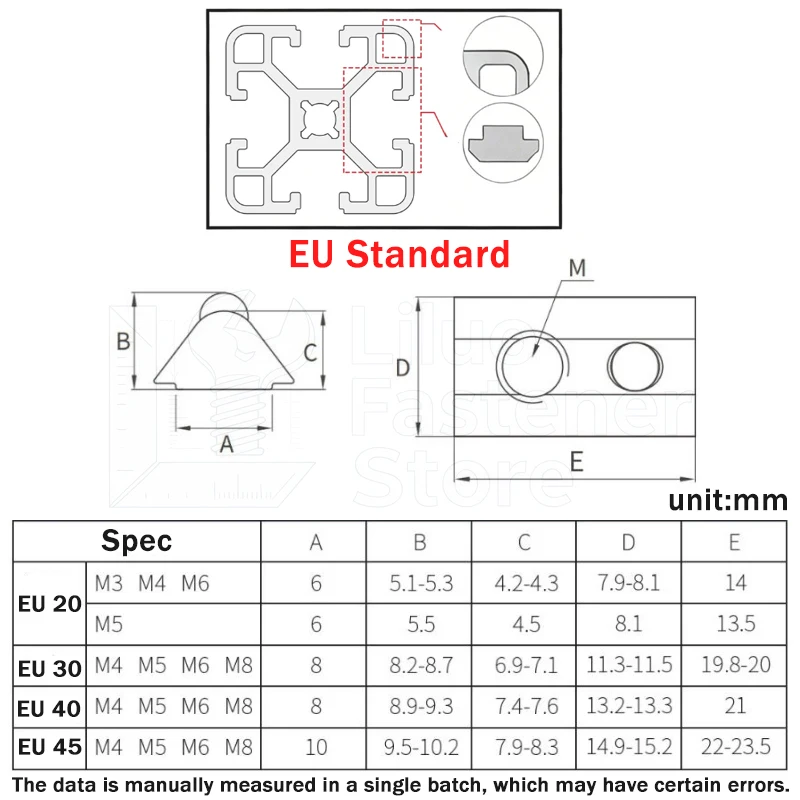 2-50Pcs Spring Loaded T-Nut M4 M5 M6 M8 Roll-in T Spring Nuts Block for 2020 3030 4040 4545 EU Aluminum Extrusion Profiles