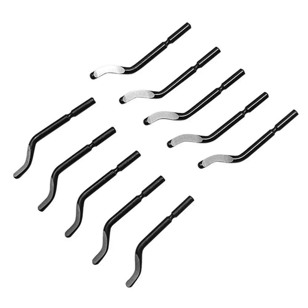 RB1000 مقبض لدغ المعادن أداة إزالة الأزيز مقبض مزيل أداة القطع مع 10 قطعة شفرة Deburr الدوارة DeburRed للنحاس لومينيوم