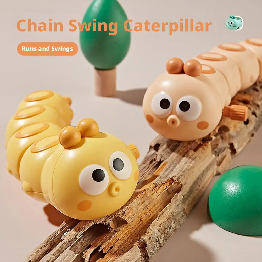Funny Colorful Animals Worm Reptile Clockwork Crawling Toy Rocky Swing Wind up Toy