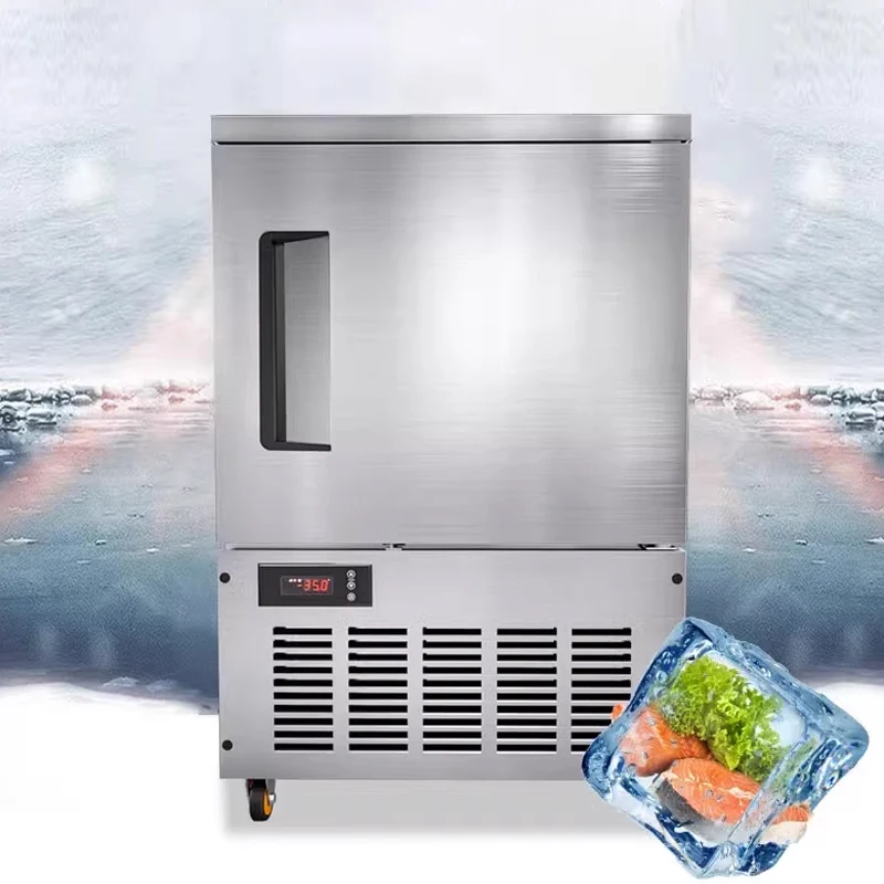 Stainless Steel Food Freezer, Fast Seafood, Chicken, And Ice Cream Freezer 110V/220V