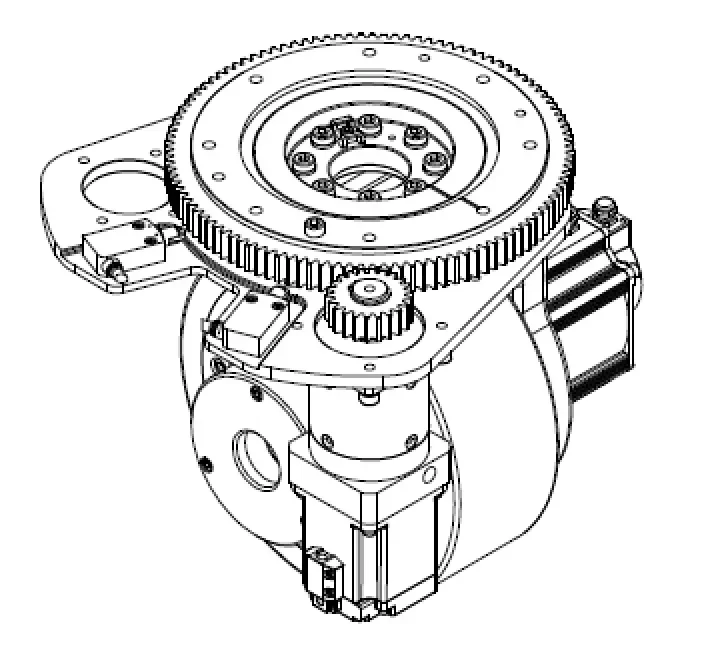 270mm  unit Servo Motor 48V-DC/AC-0.2KW  Powered AGV  Electric Wheel Drive Horizontal For Agv Forklift  drive wheel