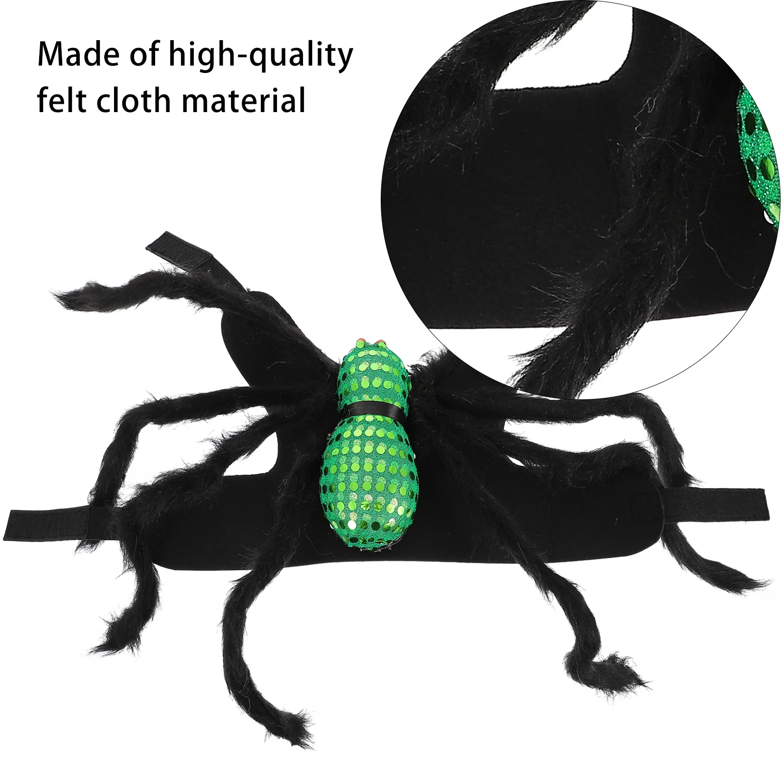 

1Pcs Spider Shape Pet Halloween Costume Breathable Safe Material Dog Cat Harness Clothing Pet Cat Costume Dog Harness