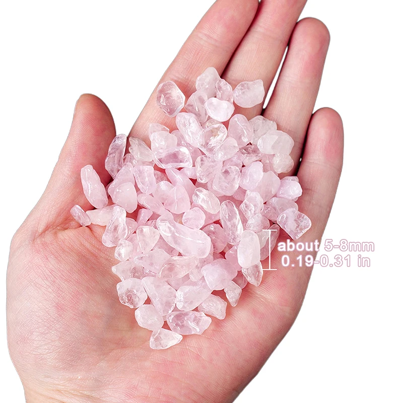 Bonsaï en cristal rose naturel pour la décoration d'aquarium, gravier de quartz, matériel supporter fiant et démagnétisant, 500 g par sac