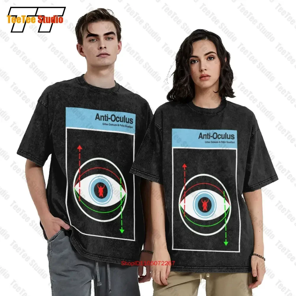 Deleuze And Guattari Retro Anti Oedipus Philosophy Vintage Oversized T-Shirt AE4D