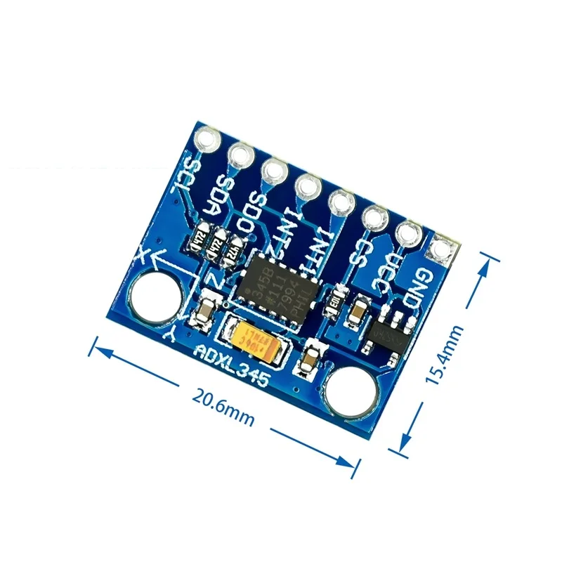 GY-291 ADXL345 Digital Three-axis Gravity Acceleration Inclination Module IIC/SPI Transmission Sensor Module