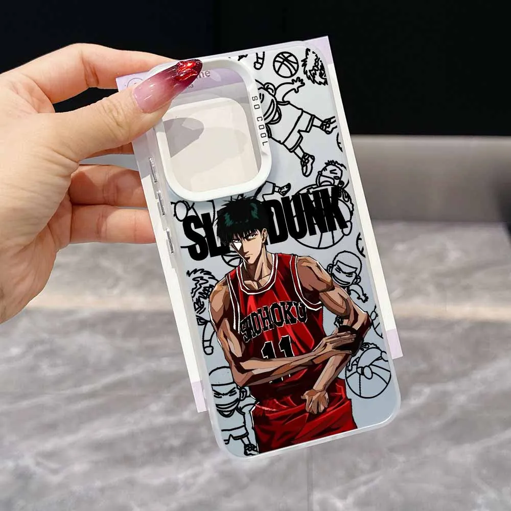 IL FIRST SLAM DUNK Anime Cover Per Samsung Galaxy S25 Edge S24 S23 S22 S21 S20 FE Ultra Silicone Colorato Argento Cassa Del Telefono