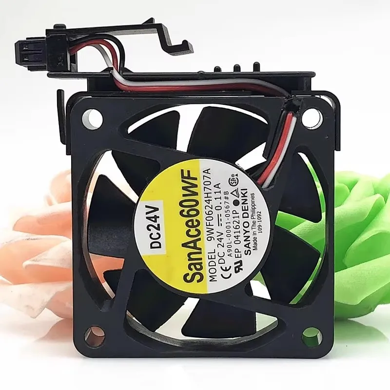 9WF0624H707A 6CM 60 * 60 * 15mm 24V 0.11A original fanuc servo fan with bracket