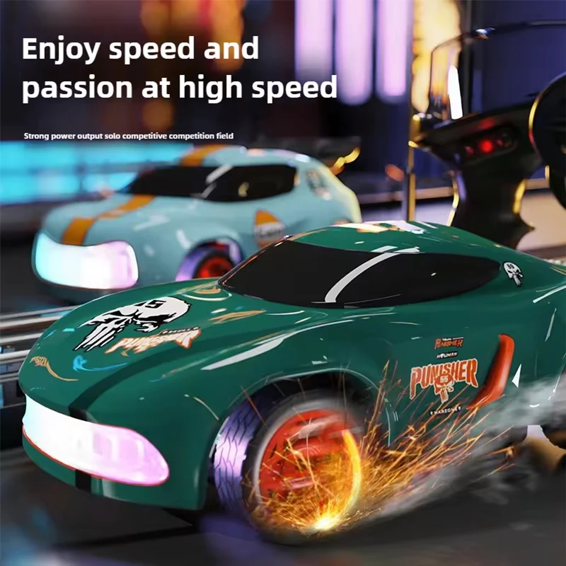 Fast 1:64 Mini RC Drift Racing Car USB Rechargeable 4WD 2.4G Micro Remote Control LED Light Toy for Kids Radio Control Drift Car