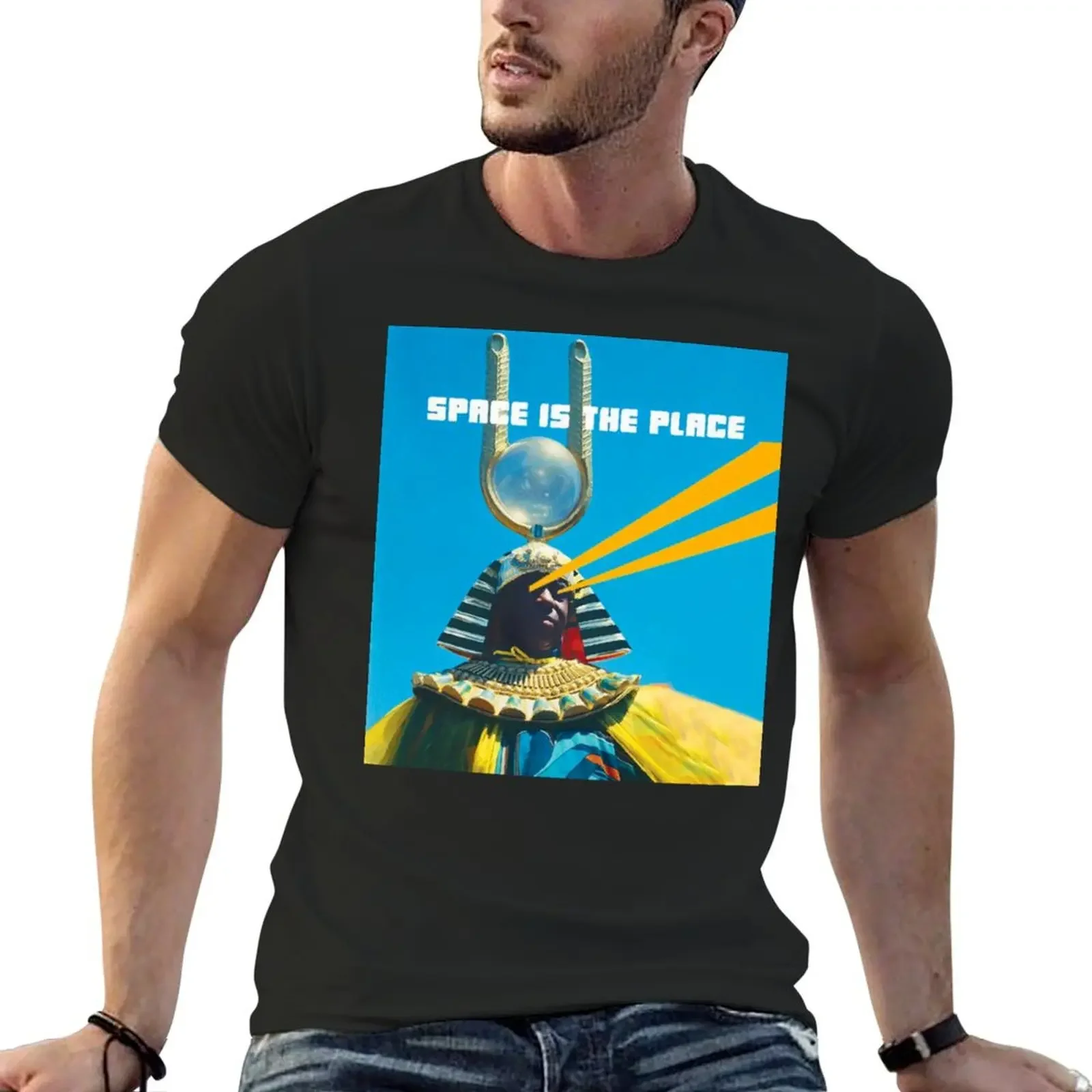 Sun Ra - Space Place T-Shirt quick drying vintage t shirts Men's cotton t-shirt