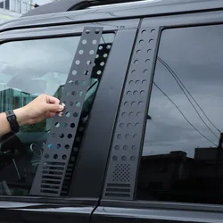 For Land Rover Discovery 3/4 LR3 LR4 2004-2016 Aluminum alloy Car Window B-pillar Center Pillar Trim Sticker Car Accessories