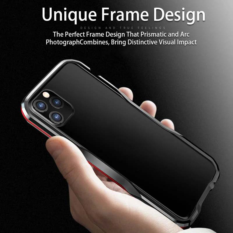 New Version Luphie Aluminum Metal Armor Bumper Frame Man\'s Case Cover For IPhone 15 PRO Max 11 12 13 14 Pro Max XS XR Plus Case