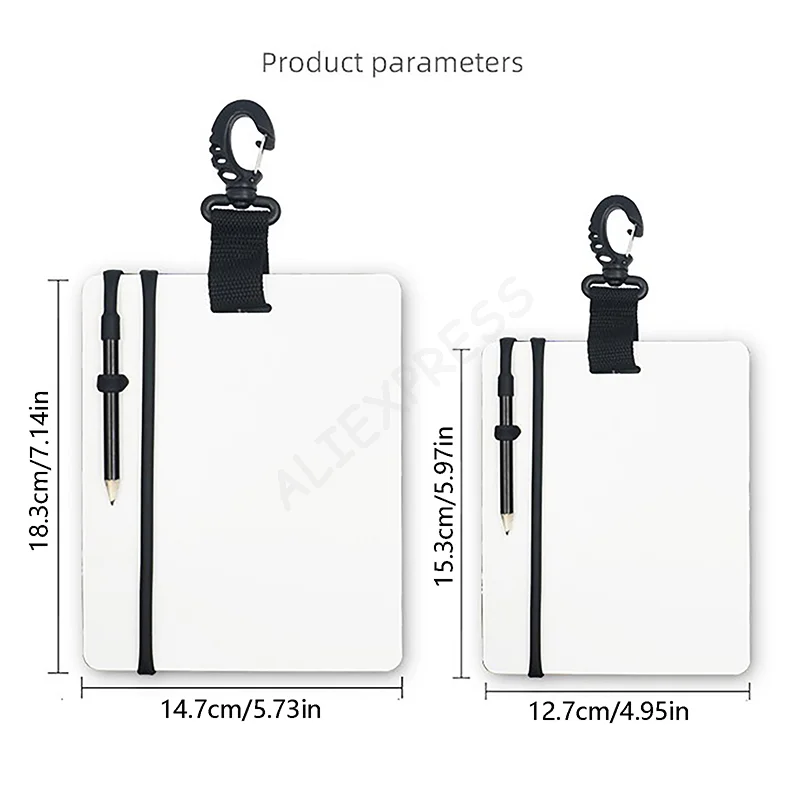 1-seitiges wasserdichtes Tauchen, Schreiben, Schiefer, Unterwasser-Wordpad, Unterwasser-Taucher-Kommunikationsausrüstung, Tauchprotokolle mit Bleistift