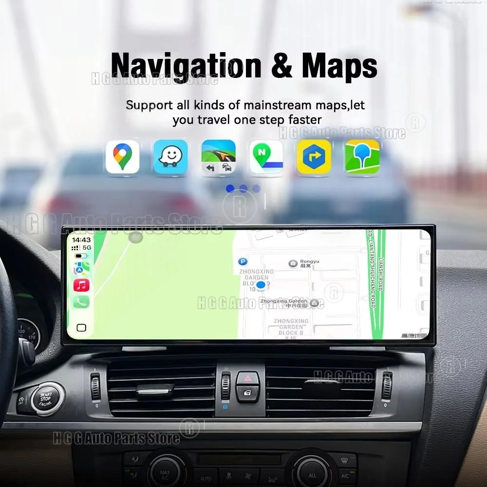 14.9 Inch Screen Carplay For BMW X3 X4 Series F25 F26 2011-2017 Car Multimedia Player GPS Navigation Car Radio Media Head Unit