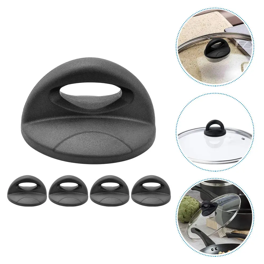 

Набор из 5 универсальных термостойких пластиковых ручек для крышек кастрюль, эргономичные ручки для крышек сковородок, компактные аксессуары для кухонной утвари