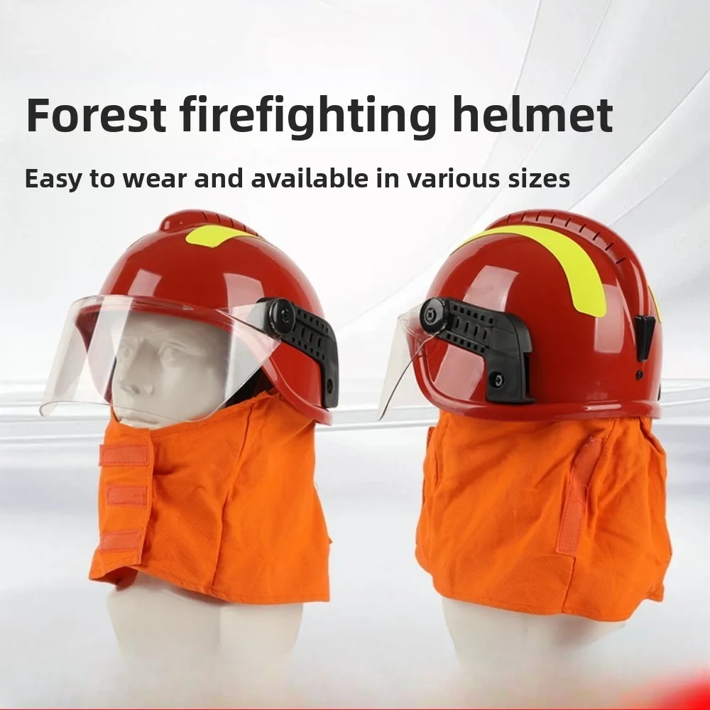 Forest Fire Fighting    Wearing Mask   Hood Forest Fire Fighting Suit  Fighting Helmet