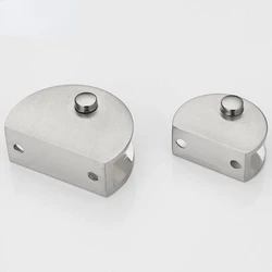 4Pcs/ Stainless Steel Glass Clips Adjustable Wall Mounted Glass Shelf Clamp Bracket 6-14mm Glass Holder With Screw
