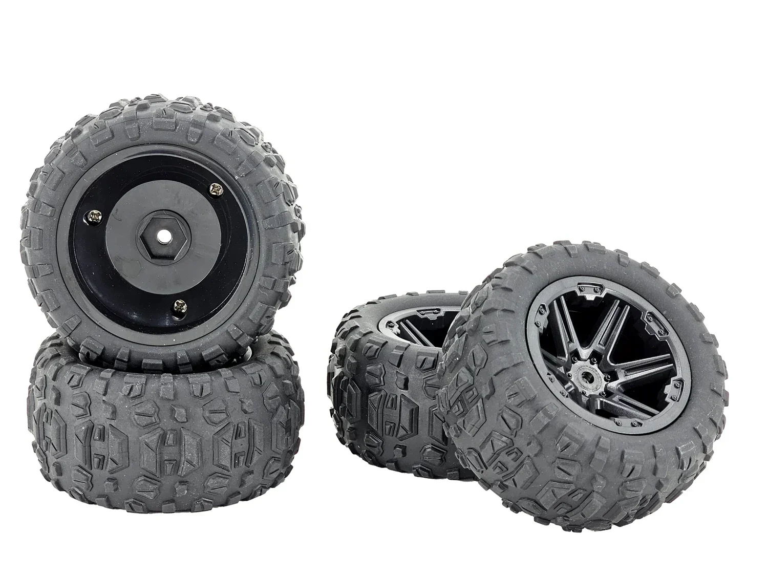 ยางล้อรถบรรทุกมอนสเตอร์ RC ขนาด 1/14 1/16 รุ่นอัพเกรด 4 ชิ้น ขนาด 85 มม. แกน 12 มม. สำหรับ SCY 16101 16103 16104 MJX H16P 16208 16207 16210