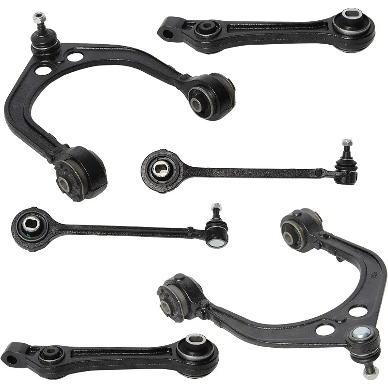 6pcs K620177  K620178 K620258 K620257   MS25119 Front Upper & Lower Control Arm w/Ball Joint Assembly Compatible auto accessory