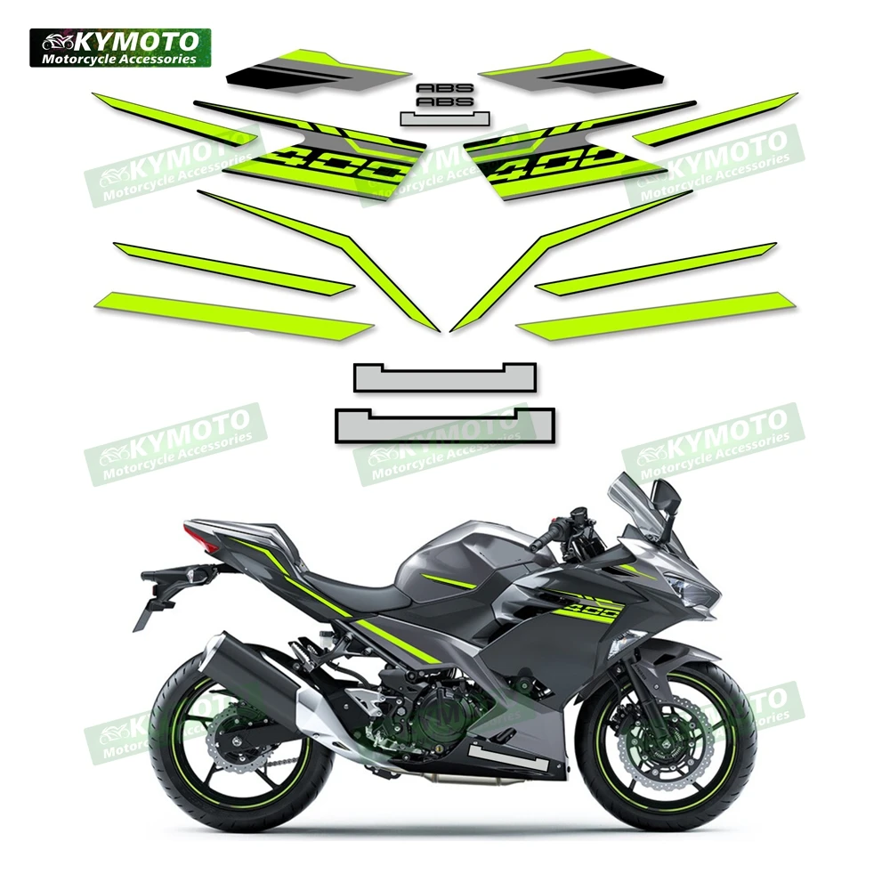 

for Kawasaki NINJA400 Ninja 400 EX400 motorcycle stickers fuel tank body decoration full car reflective waterproof kit decals