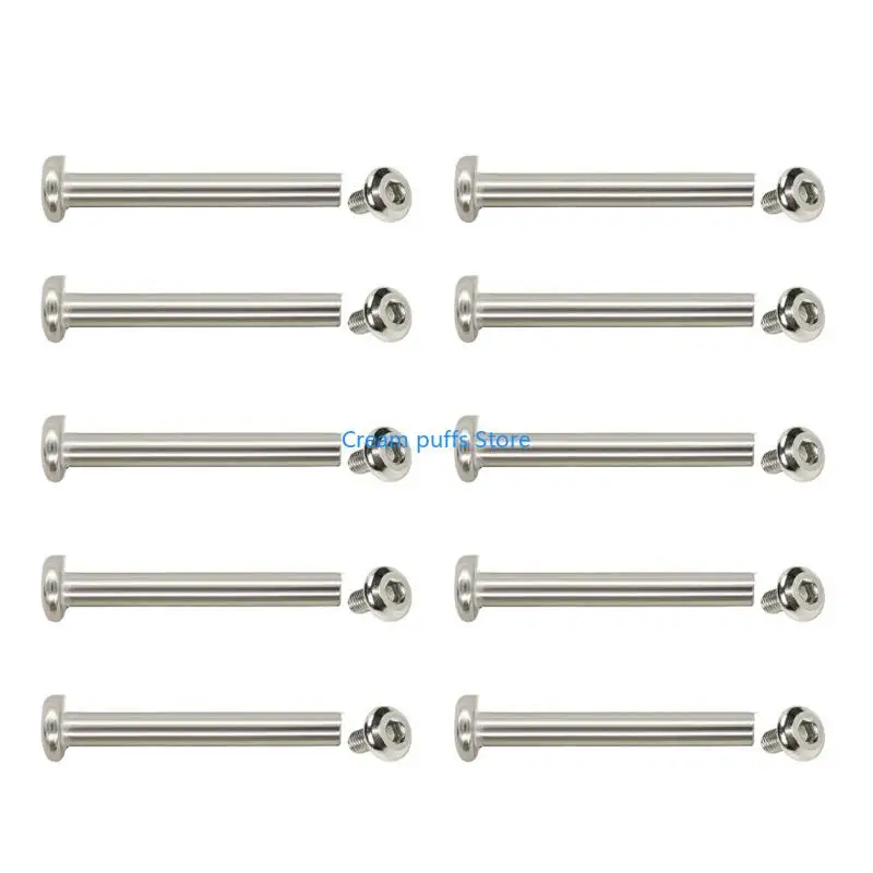 50LE 10x Luggage Wheel Repair Rivets Inner Hexagon Screw Nails Rivets 30/35/40/45/50mm