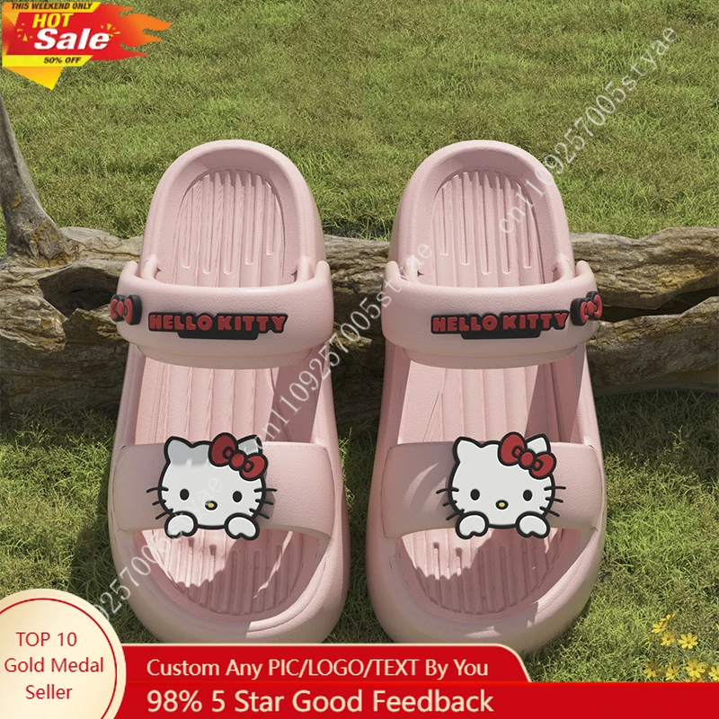 Cute Koolmi Sandals Women's Summer Indoor Home Use EVA Outerwear Beach Anti-Slip Sandals for Adult