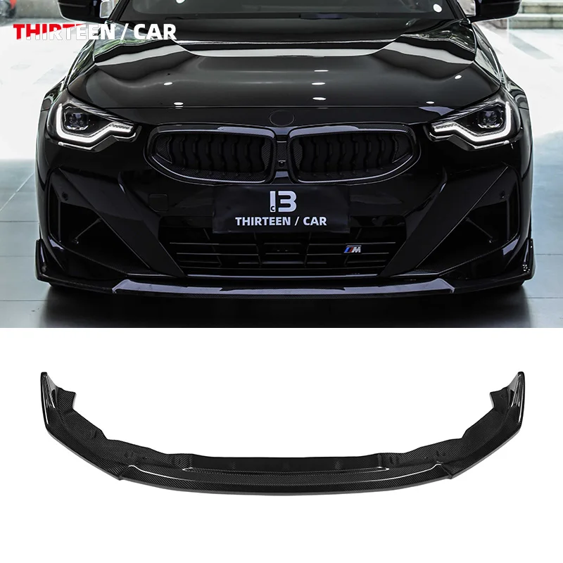 

Высококачественный автомобильный бампер подходит для BMW 2 серии G42 M240 MA Style Dry Carbon Fiber Передняя губа 220i 235i Prepreg Carbon Fiber