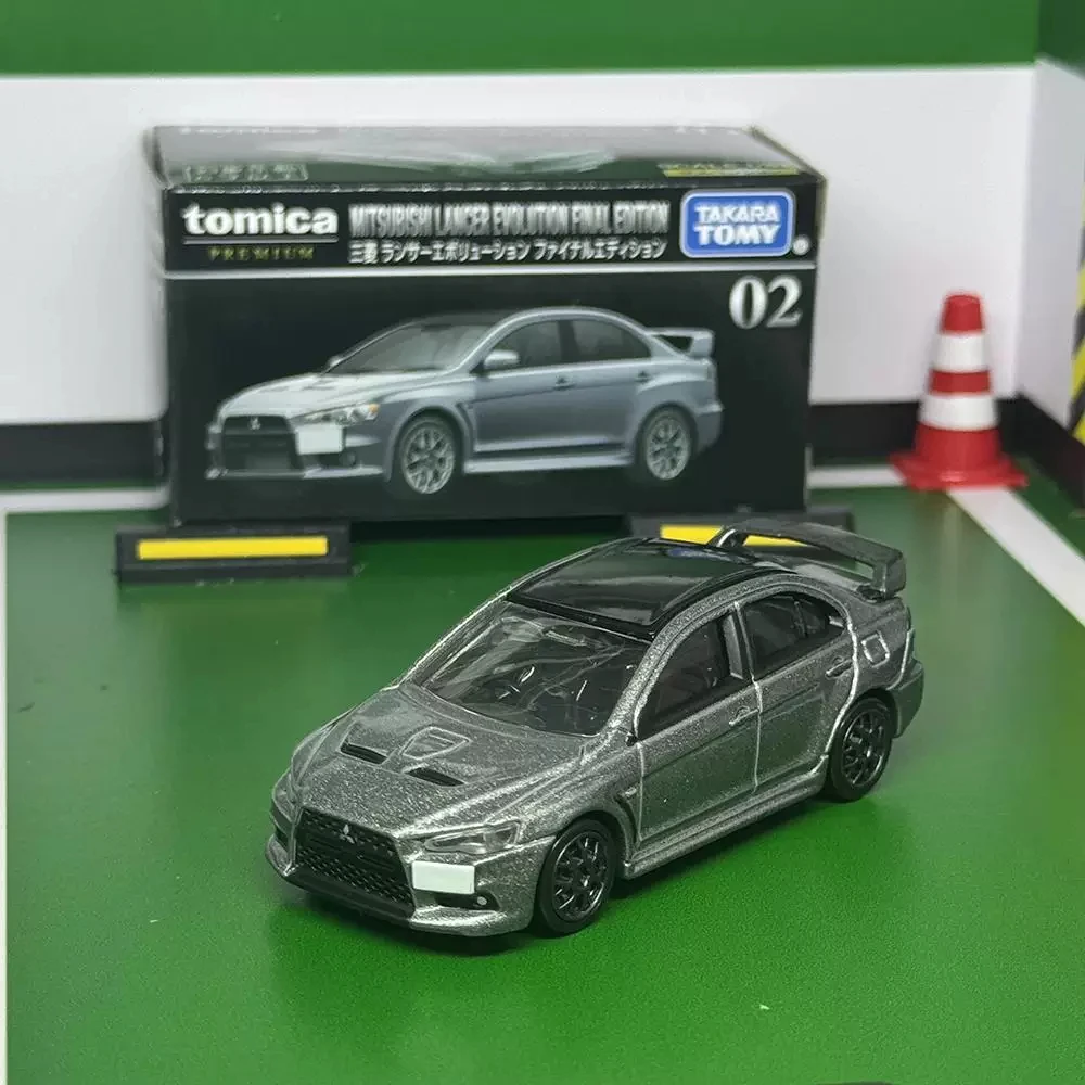Tomica Premium 02 Mitsubishi Lancer Evolution Final Edition Takara Tomy Alloy Diecast Mini Car Hobby Collectible Display Model
