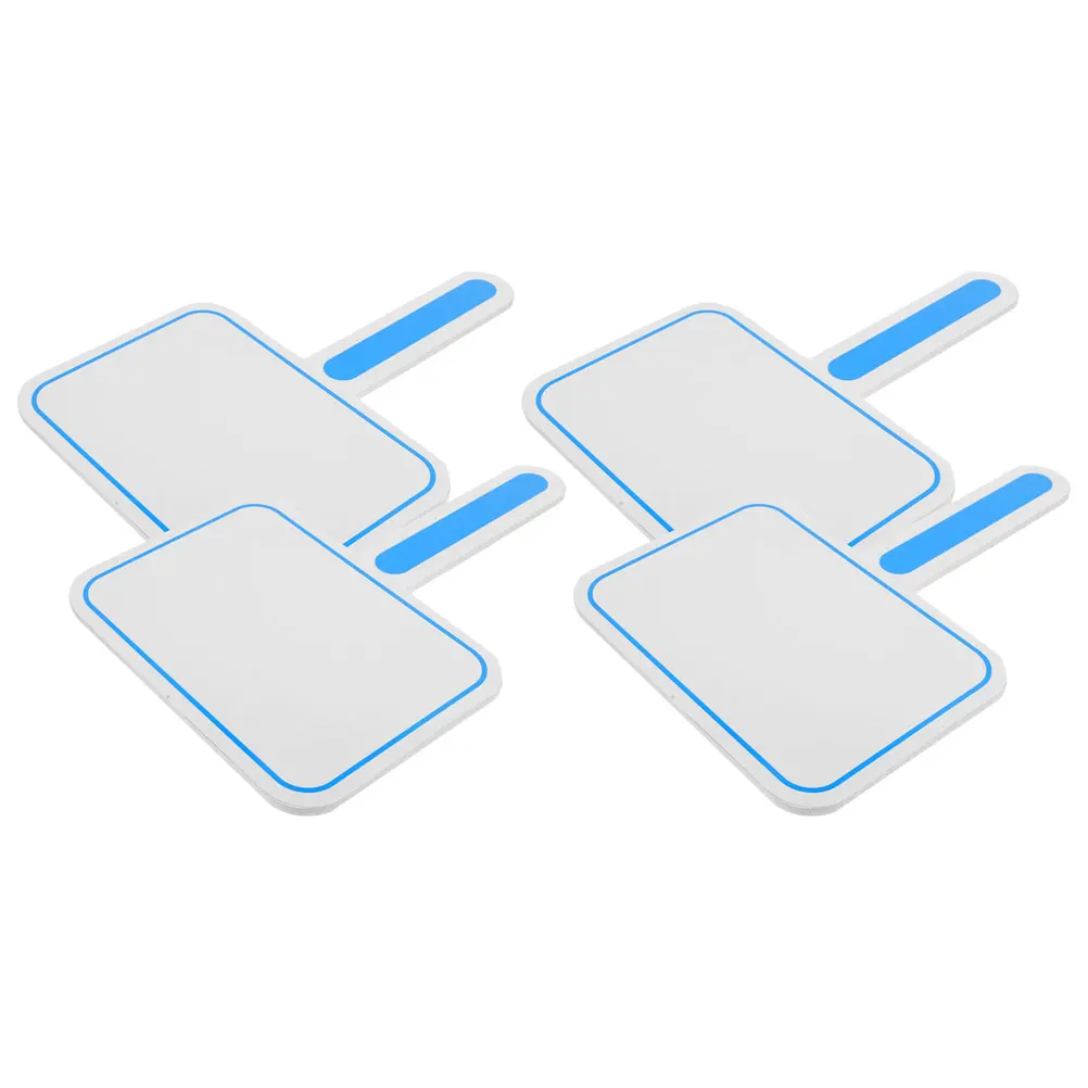 

4pcs Dry Erase Answer Paddles Whiteboards Score Writing Board Sturdy Large Smooth Edges Easy Clean Convenient Handheld