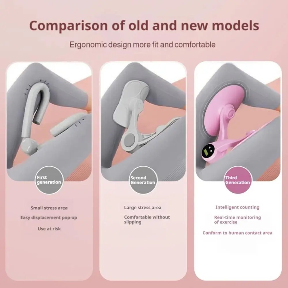 مدرب عضلات أرضية الحوض بمشبك الفخذ واليوجا، أداة تمرين كيجل للسيدات للتعافي بعد الولادة، وتنحيف الفخذ وتشكيل الساق