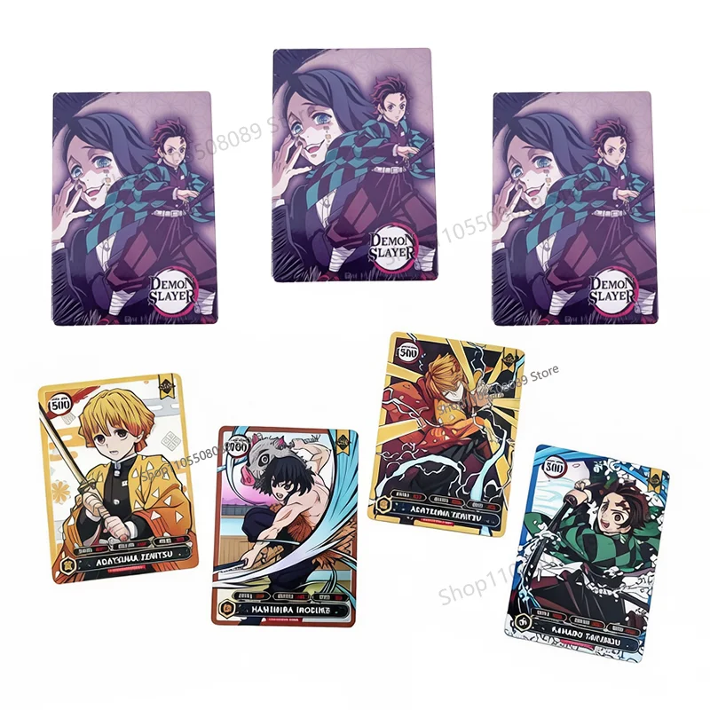 50Pcs Demon Slayer Card Creative Cartoon Kamado Tanjiro Game Cards High-value Fashionable Personalized Student Board Game Gifts