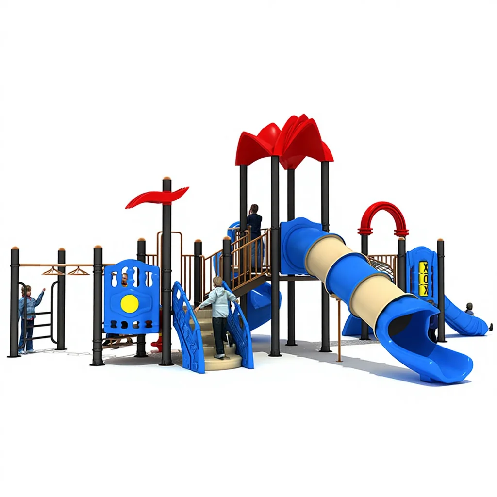 Charming Kids Slide for Outdoor Playground for Garden School Residential Areas Plastic Amusement Park Equipment for Educational