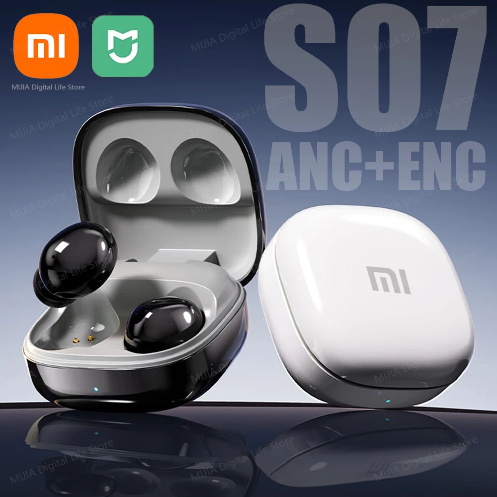 XIAOMI S07 ANC+ENC Earbuds Wireless Bluetooth5.4 Earphone Active Noise Cancelling Headphone HiFi Stereo Sound HD Call Headset